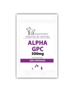 Witaminy Alpha GPC Forest Vitamin - Popraw swoją pamięć i koncentrację - 300mg 