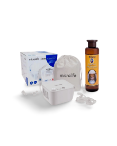 Inhalator Microlife NEB 200 z dodatkowym wyposażeniem + Zabłocka Mgiełka Solankowa GRATIS!