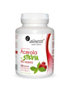 Aliness - Acerola ze stevią do ssania - 120 tabletek