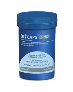 Bicaps Zinc - Wsparcie dla włosów, skóry i paznokci - 60 kapsułek