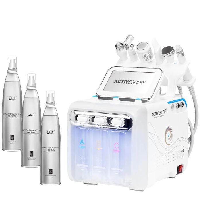 Activeshop Urządzenie oczyszczanie wodorowe Hydrogen H2+ 6w1 new generation + zestaw płynów Syis hydro main product photo