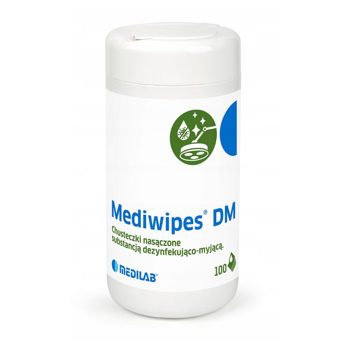 Chusteczki do dezynfekcji i mycia Medilab Mediwipes DM - Tuba - 100 sztuk main product photo