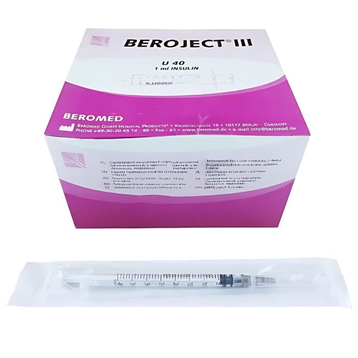 Strzykawka insulinowa Beroject III 1 ml U-40 G27 (0,4x13) (A'100) (B948302E) main product photo