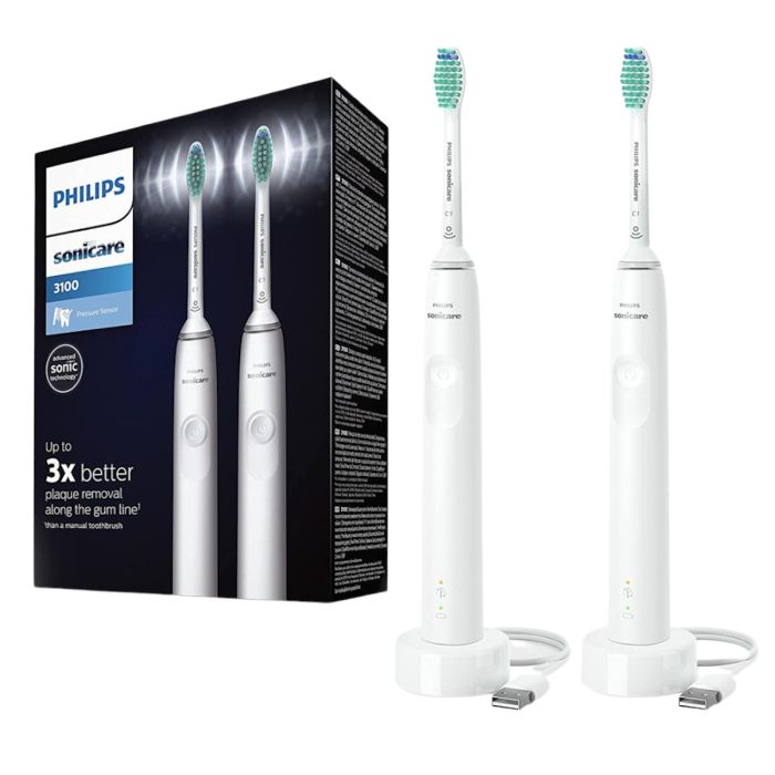 Zestaw szczoteczek sonicznych Philips Sonicare 3100 Series HX3675/13 - 2 sztuki main product photo