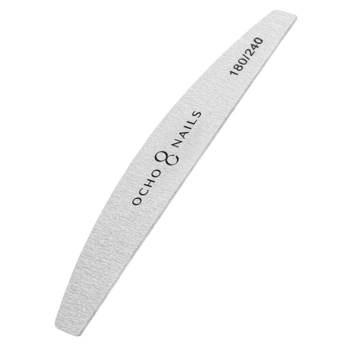 Ocho Nails pilnik półksiężyc slim 180/240 - 10 sztuk main product photo