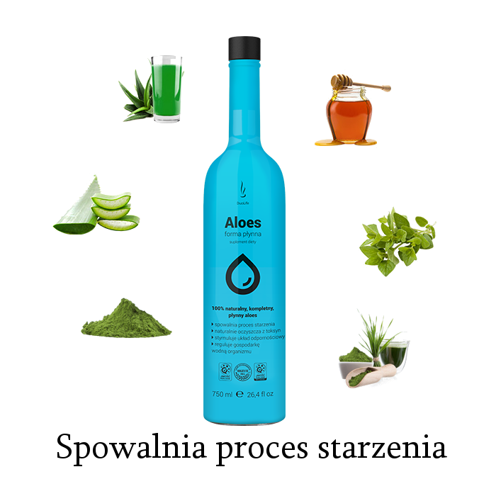 DuoLife Aloes 750ml - Spowalnia proces starzenia skry - Sklep internetowy  Almamed