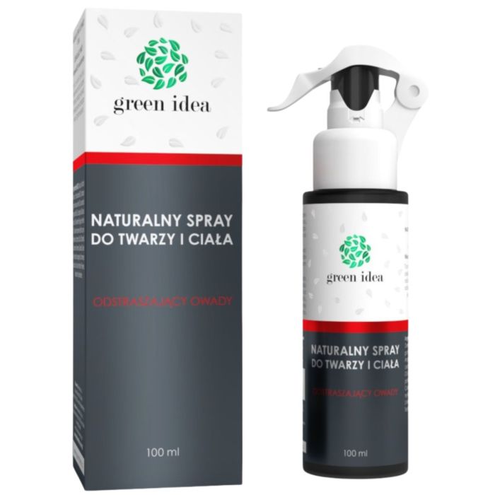 Green Idea Naturalny spray do ciała i twarzy odstraszający owady 100 ml main product photo