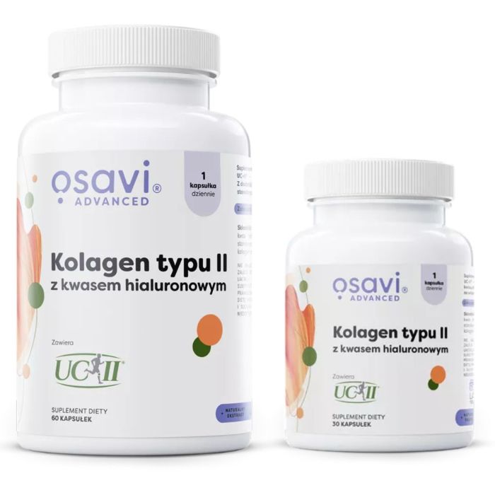 Osavi Kolagen Typu II z Kwasem Hialuronowym w kapsułkach main product photo