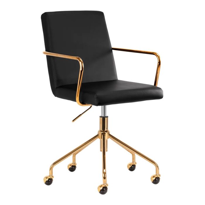 Krzesło kosmetyczne obrotowe QS-OF211G Activeshop - czarne main product photo