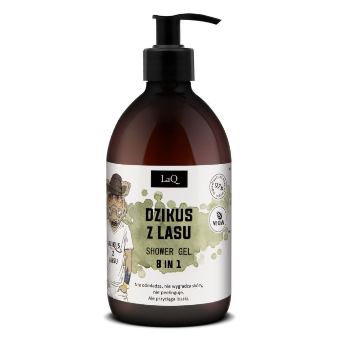 Laq Żel pod prysznic dla mężczyzn 8w1 Dzikus z lasu - 500 ml main product photo