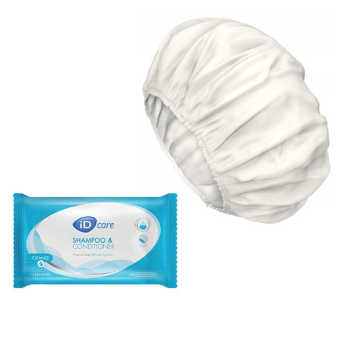 iD Care Czepek do mycia włosów bez użycia wody - Czepek do mycia głowy dla chorych - 1 szt main product photo