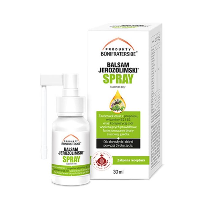 Produkty Bonifraterskie Balsam Jerozolimski spray 30 ml main product photo