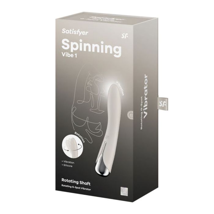 Wibrator do stymulacji punktu G Satisfyer Spinning Vibe 1 - beżowy main product photo