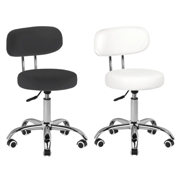 Taboret kosmetyczny do pedicure Activeshop A-007 z oparciem main product photo