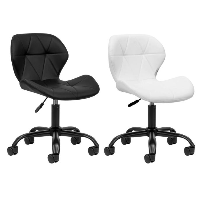 Taboret kosmetyczny Activeshop QS-06B z oparciem main product photo