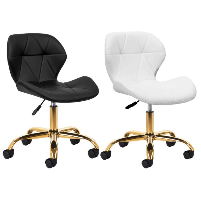 Taboret kosmetyczny Activeshop QS-06G z oparciem main product photo