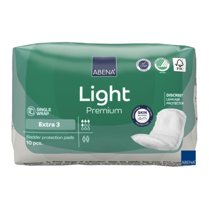 Wkładki urologiczne dla kobiet Abena Light Extra -10 sztuk w opakowaniu main product photo