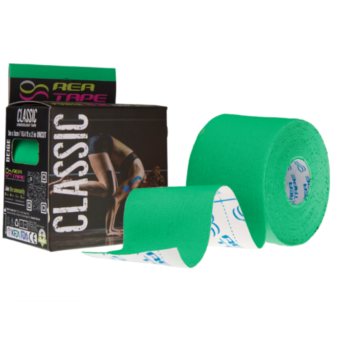 Taśma do kinesiotapingu Rea Tape Classic 5m - Zielona main product photo