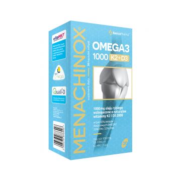 Xenico Pharma Menachinox Omega3 1000 K2+D3 - 30 kaps. softgel