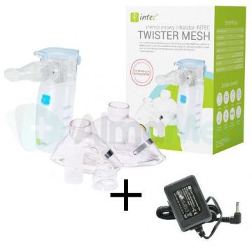 Inhalator membranowy - siateczkowy Intec Twister Mesh + zasilacz w zestawie