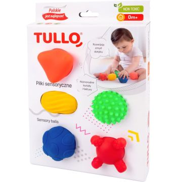 Tullo - piłeczki sensoryczne dla dzieci i niemowląt - 5 sztuk