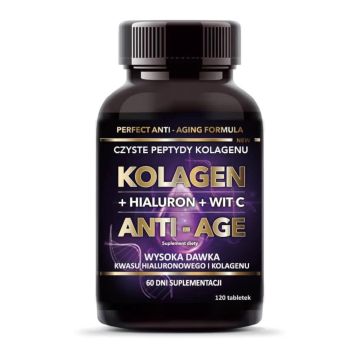 Intenson Kolagen ANTI-AGE + Hialuron + Witamina C 500 mg