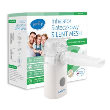 Inhalator siateczkowy Silent Mesh Sanity  AP 2717 PRO z zasilaczem