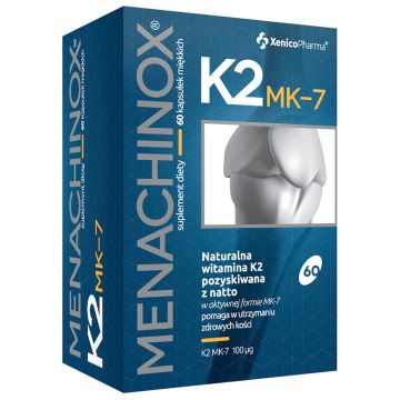 Xenico Pharma Menachinox K2 – wspiera zdrowe kości – 60 kapsułek