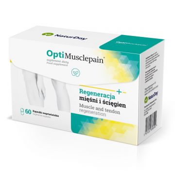 NaturDay OptiMusclepain Spirulina- mięśnie i zerwane ścięgna - 60 kaps.