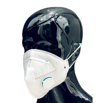 Półmaska ochronna z filtrem FFP2 z zaworem oddechowym - za uszy