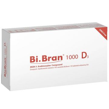 Bi.Bran 1000 z witaminą D3 - wspiera układ odpornościowy - 105 saszetek