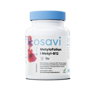 Osavi - MetyloFolian i Metyl-B12 - 60 lub 120 kapsułek wegańskich