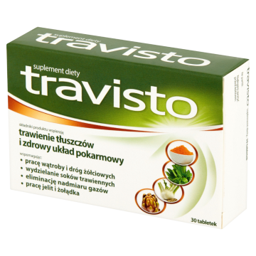 Aflofarm Travisto na trawienie i układ pokarmowy 30 tabletek