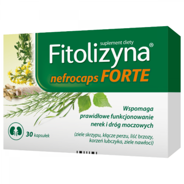 Fitolizyna Nefrocaps Forte - Wspomaga układ moczowy - 30 kapsułek