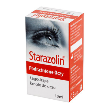 Krople Starazolin na podrażnione oczy - Łagodzą ból i zaczerwienienia - 10 ml