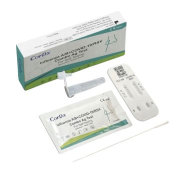 Test 4w1 Combo CorDx - grypa typu AB COVID-19 RSV do samokontroli