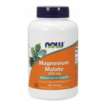 Now Foods Magnesium Malate - Jabłczan Magnezu 1000 mg 180 tabl.