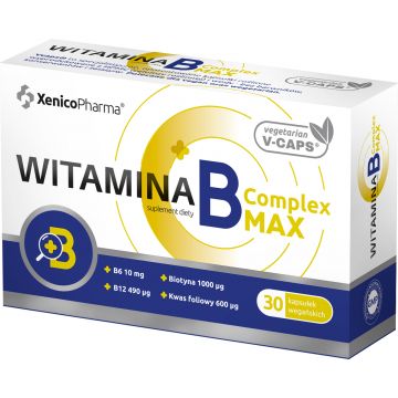 Xenico Pharma Witamina B Complex MAX - 30 kaps. Vcaps®