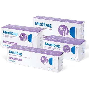 Medibag - Torebki do sterylizacji foliowo-papierowe - 200 sztuk