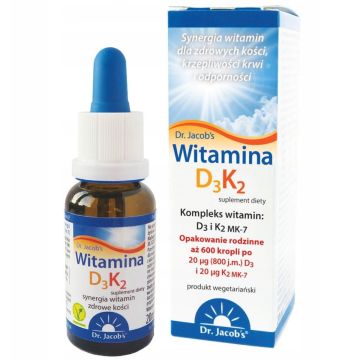 Dr Jacobs Witamina D3 + K2 Forte 20 ml