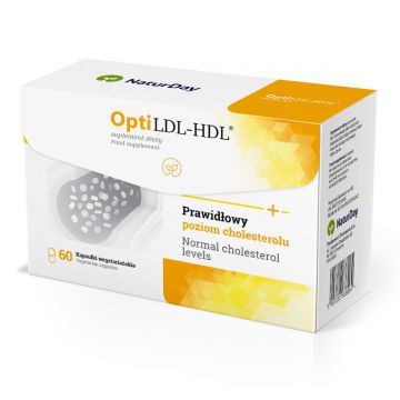 NaturDay OptiLDL-HDL Spirulina- reguluje i obniża cholesterol - 60 kaps.