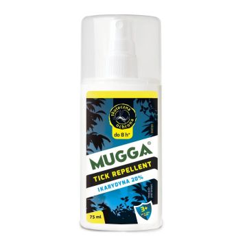 Mugga Ikarydyna 20% na kleszcze i komary dla dorosłych i dzieci od 3 roku życia -  Spray - 75 ml 