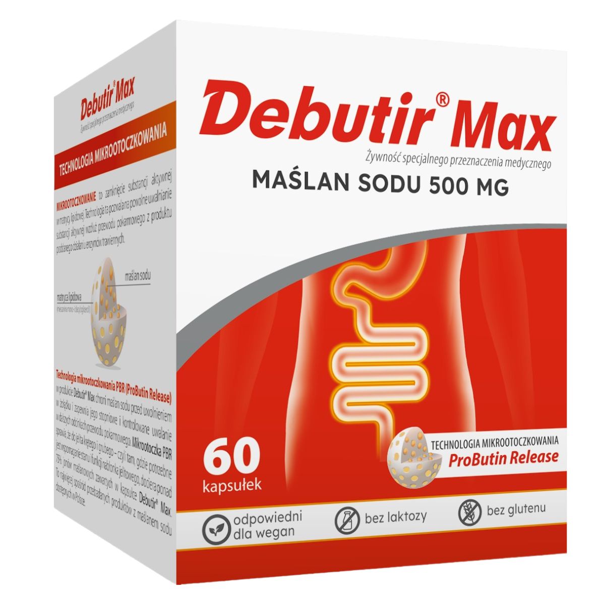 Polpharma Debutir Max 500 mg x 60 kapsułek