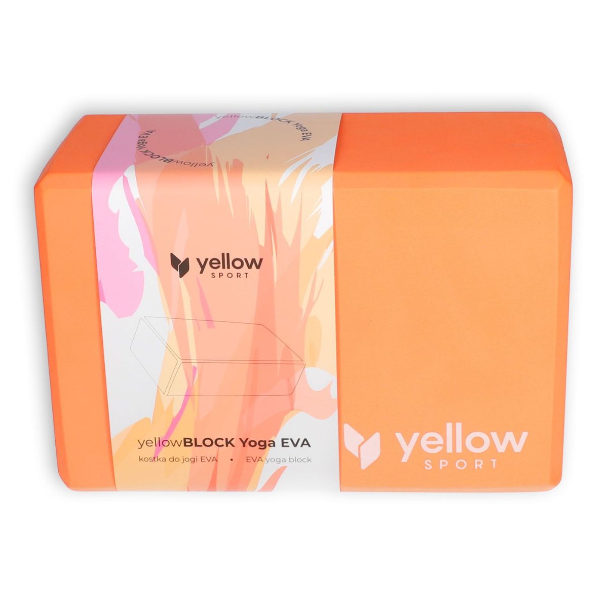YellowBlock Kostka do Jogi EVA - pomarańczowa