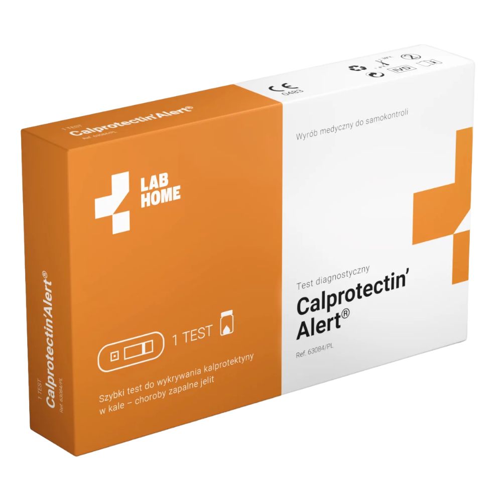 Test jelita (IBS, IBD, profilaktyka raka jelit) - kalprotektyna w kale LABHOME Calprotectin’Alert