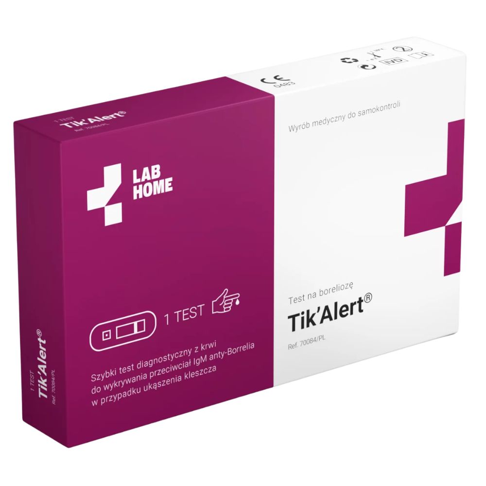 Test na boreliozę z krwi (wczesna infekcja IgM) LABHOME Tik Alert