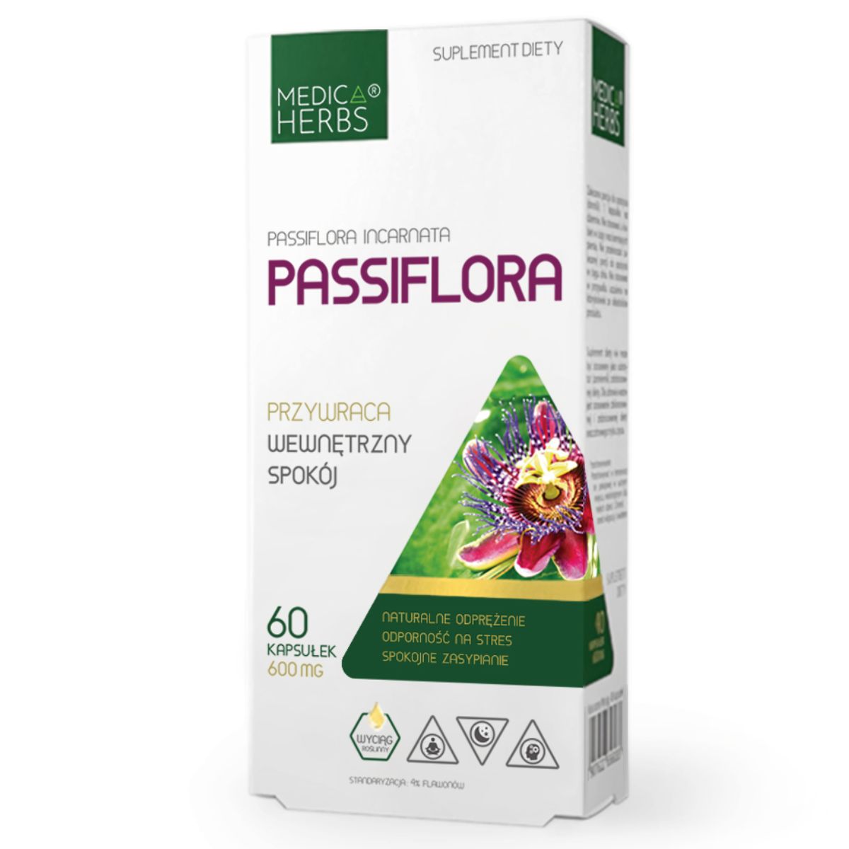 Medica Herbs Passiflora - Naturalna pomoc w stresie - 60 kapsułek