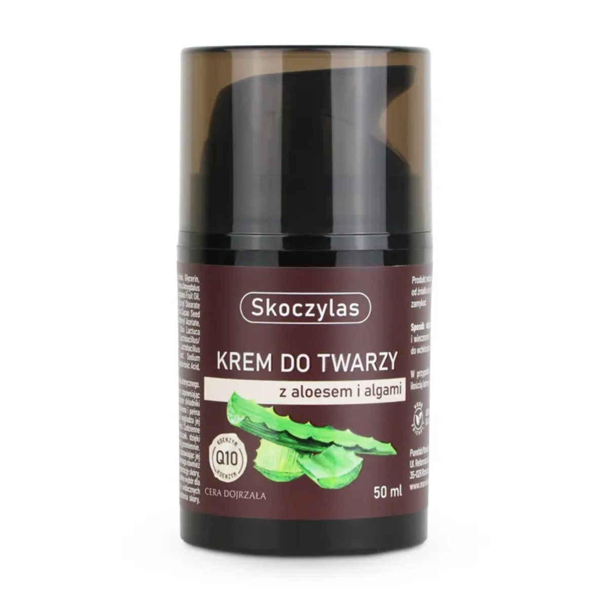 Krem do twarzy z aloesem, algami i koenzymem Q10 - 50 ml