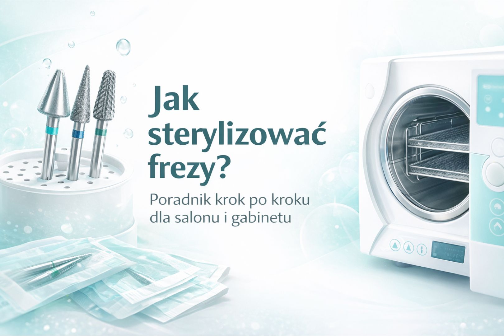 Jak sterylizować frezy do paznokci? Instrukcja krok po kroku + najczęstsze błędy