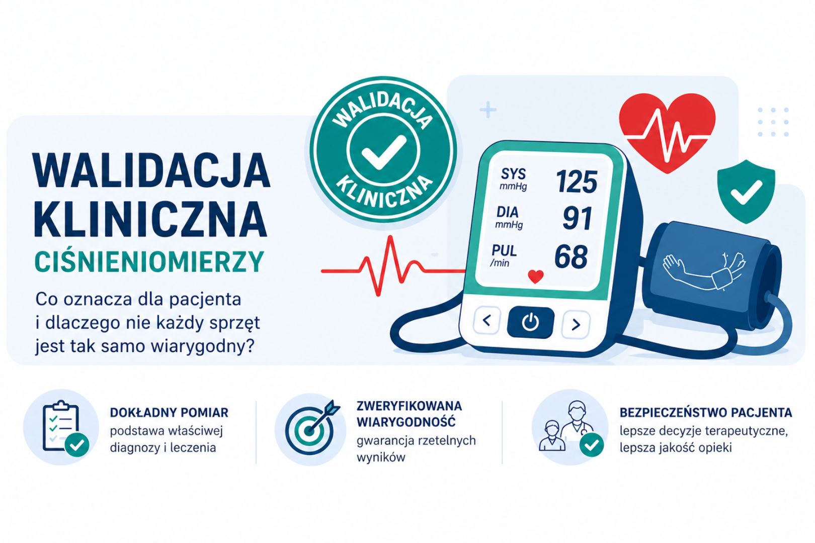 Walidacja kliniczna ciśnieniomierzy – co oznacza dla pacjenta i dlaczego nie każdy sprzęt jest tak samo wiarygodny?